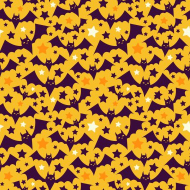 Cadılar Bayramı Dikişsiz desen.