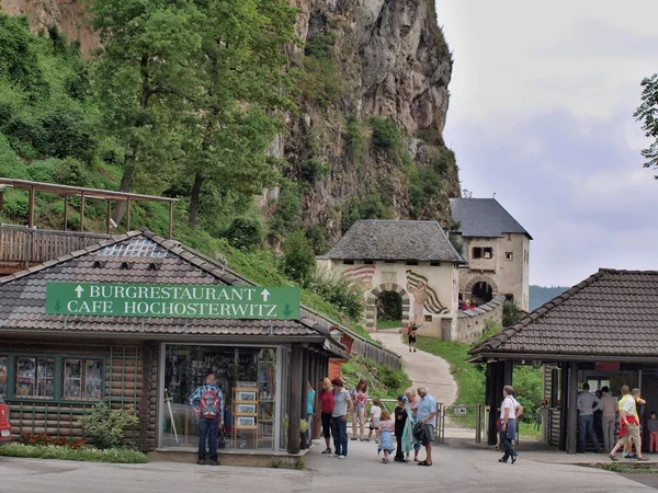 Widok wejścia do zamku Hochosterwitz — Zdjęcie stockowe
