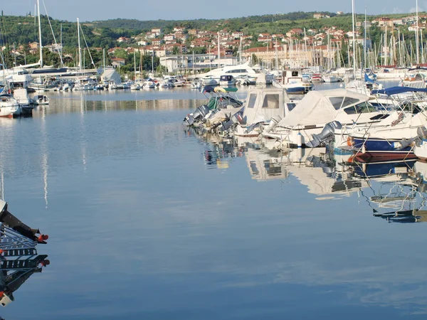 Small seaport in Izola — Stock Photo, Image