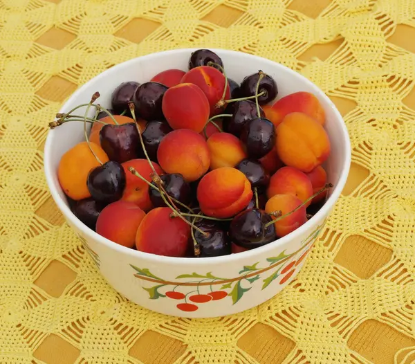 Bowl of fruit, southern Bohemia — Stock Photo, Image