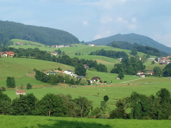 Paisagem em torno de Mondsee, Salzburgerland — Fotografia de Stock