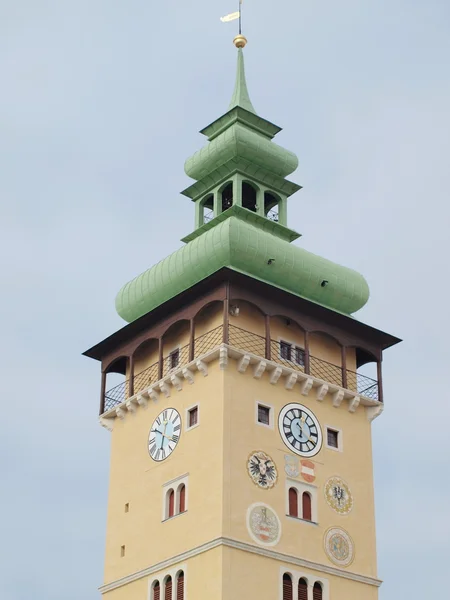 Wieża Ratuszowa w mieście Retz — Zdjęcie stockowe