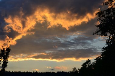 yaz gün batımı, Güney Bohemya