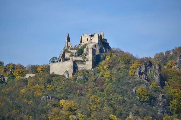 Ruinas Kuenringer Castillo, Durnstein, Wachau — Foto de Stock