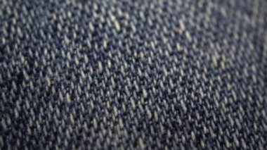 Denim kumaşı yakın çekim. Makro