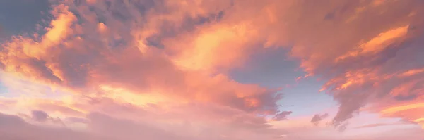 Sfondo Paesaggio Nuvoloso Con Belle Nuvole Tramonto Sul Cielo — Foto Stock