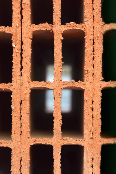 Brick pattern with hole — Stock Photo, Image