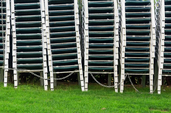 Pile of stacked chairs — Stock Photo, Image