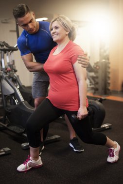 Kadın ve onun kişisel antrenör