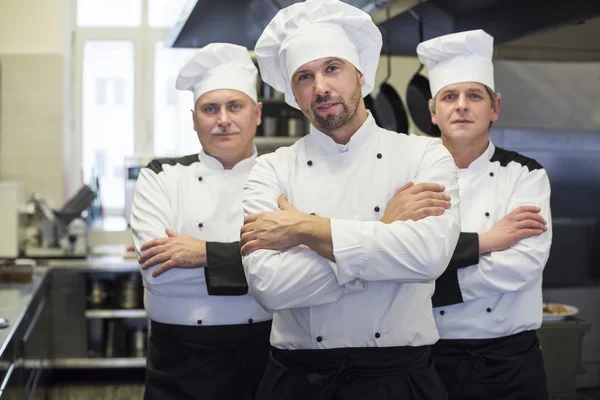 Team di chef in cucina — Foto Stock