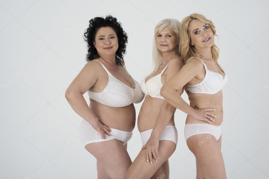 Beautiful mature women in underwear Stock Photo by ©gpointstudio 109804670