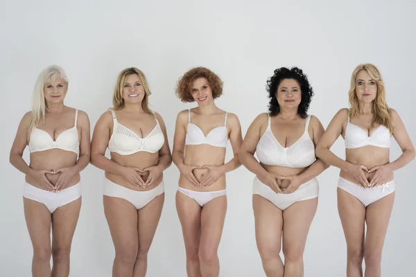 Women posing in underwear — Stock Photo, Image