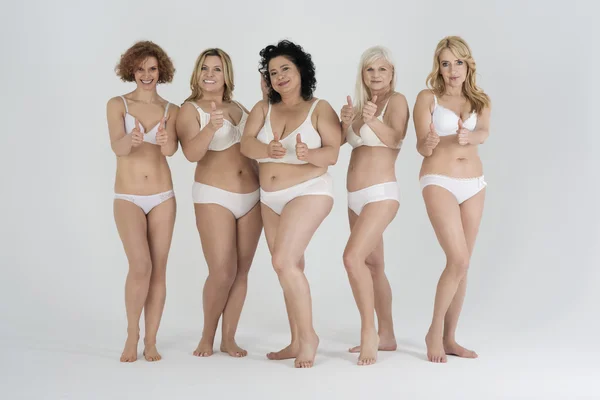 Women posing in underwear — Stock Photo, Image