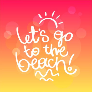 Kırmızı ve sarı yaz afiş