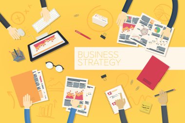 iş stratejisi illüstrasyon
