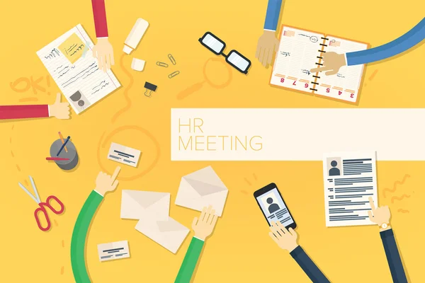 การประชุมทรัพยากรบุคคล — ภาพเวกเตอร์สต็อก