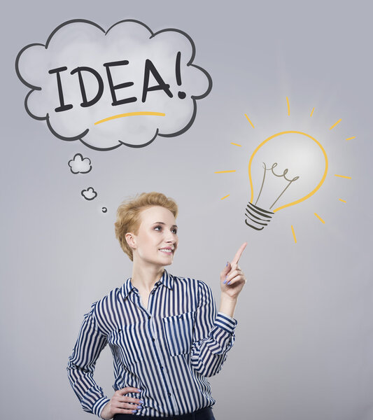 У предпринимательницы есть хорошая идея.
  