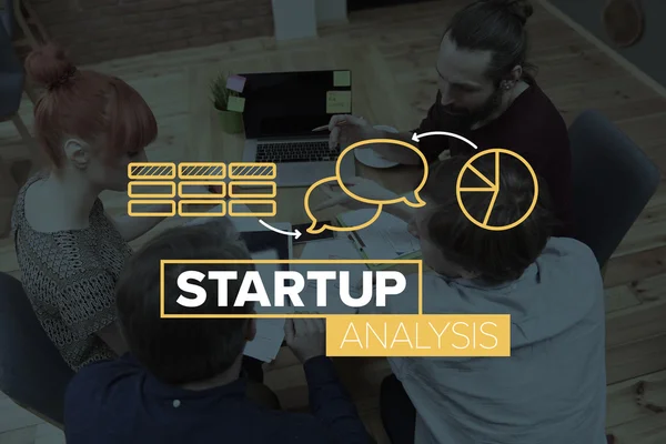 Start-up Analysekonzept — Stockfoto