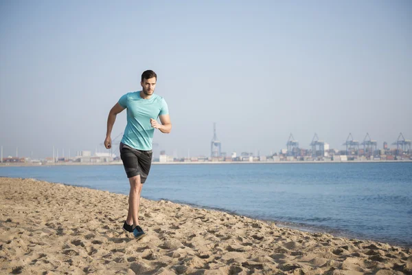 Man running in the morning — Stock Photo, Image