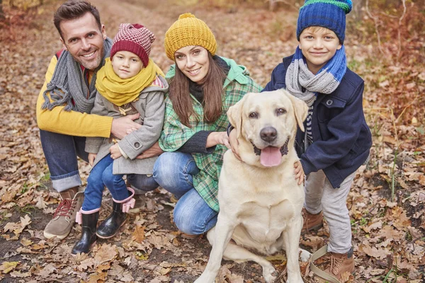 Aile günü ormanda geçirmek 