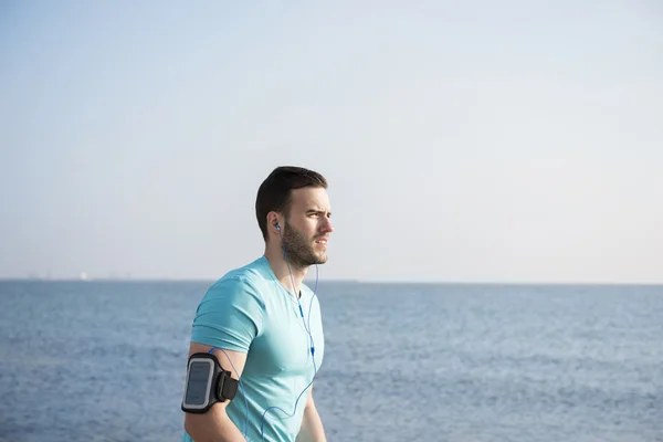 Man walking after jogging — Stock Photo, Image