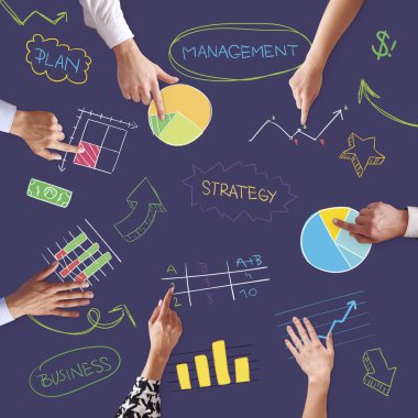 Eller gösterilen şekilde başarı için mükemmel