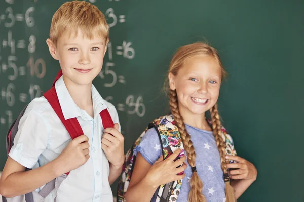 Two best students from school — Stock Photo, Image