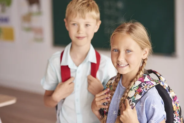 Twee leerlingen van de klas — Stockfoto