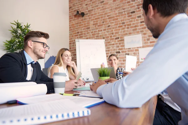 Business people working together on meeting — Stock Photo, Image
