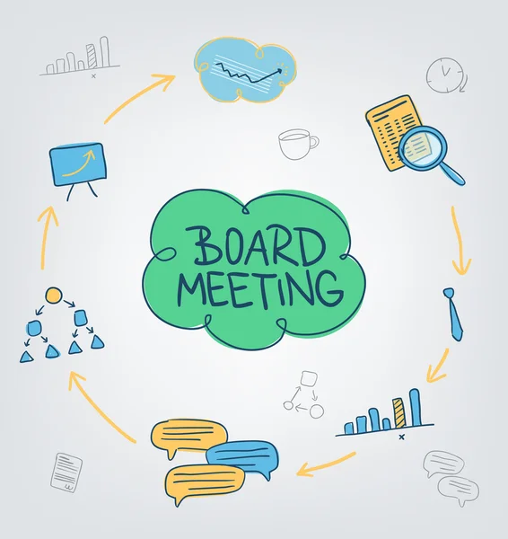 Board meeting concept — Stock Vector