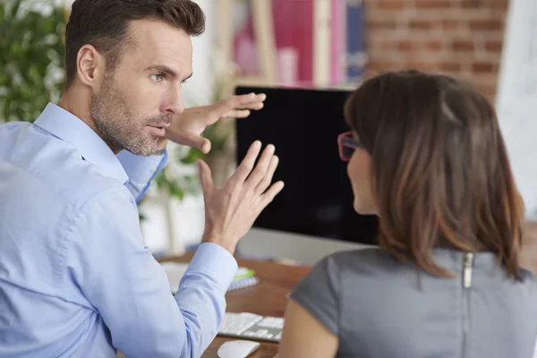 Creatief werk van mensen uit het bedrijfsleven — Stockfoto