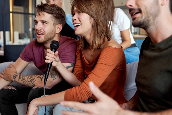 Karaoke Tiempo Casa Fiesta — Foto de Stock