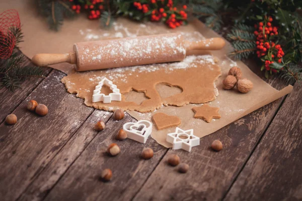 Backen für Weihnachten — Stockfoto