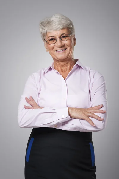 Senior affärskvinna — Stockfoto
