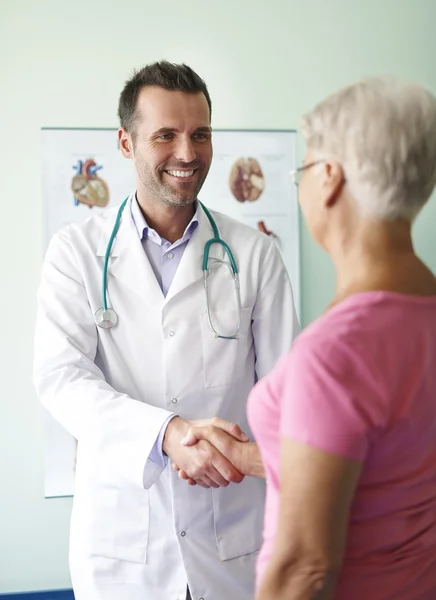 Buona visita da un medico — Foto Stock