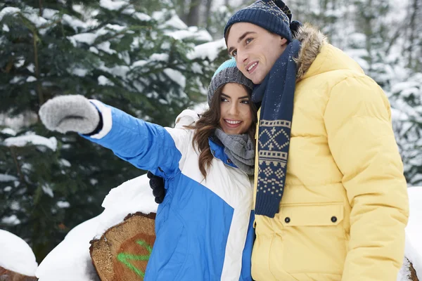 Vacaciones de invierno con mi gran amor — Foto de Stock