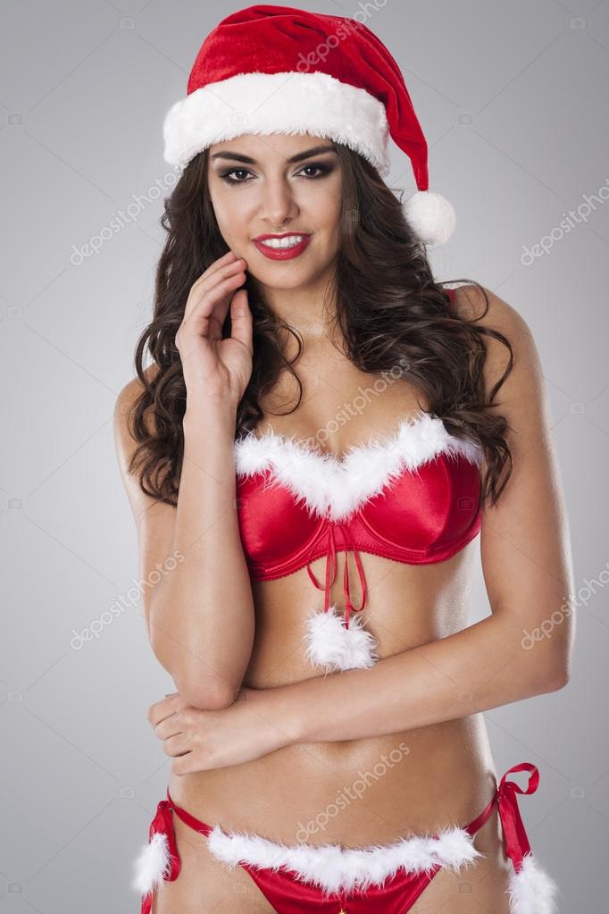 Hot woman in sexy underwear of santa claus Stock Photo by ©gpointstudio  56900439