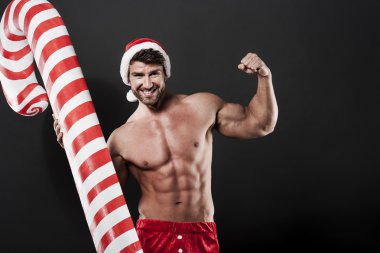 Noel Baba ile şeker kamışı