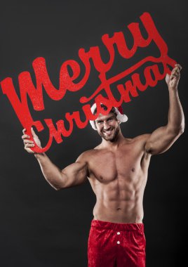 Güçlü Noel Baba adam