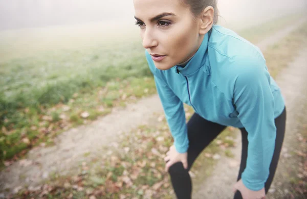 Woman doing exercises — Stock Photo, Image