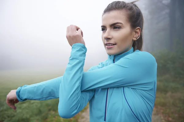 Woman doing exercises — Stock Photo, Image