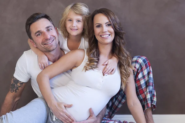 Lycklig familj — Stockfoto