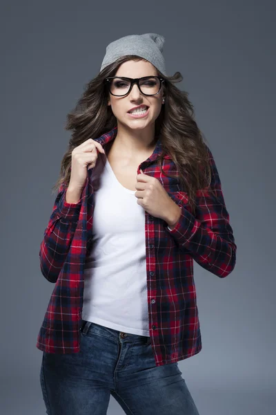Ik hou niet dragen van een bril — Stockfoto