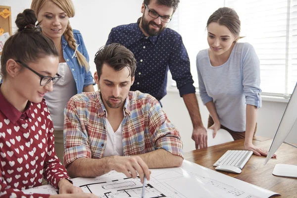 Creativity team working together — Stock Photo, Image
