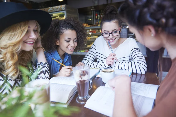 Giels samen studeren — Stockfoto