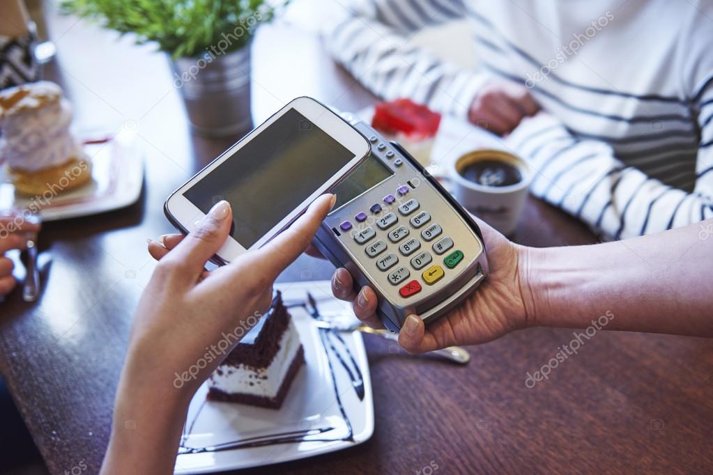 Paying for coffee by mobile phone