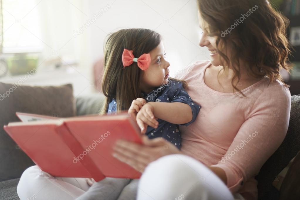 Happy family read book