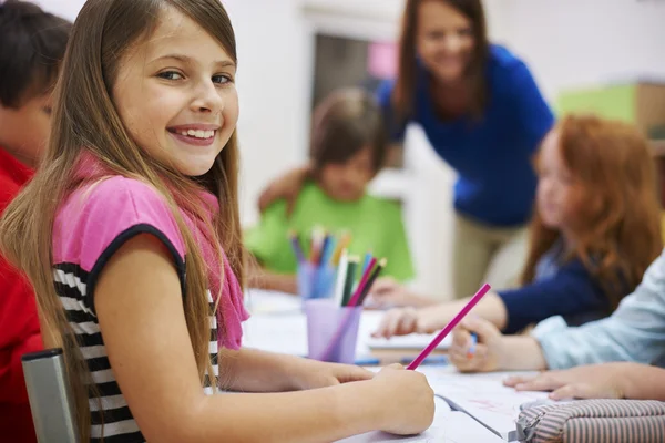 Little children while lesson — Stock Photo, Image