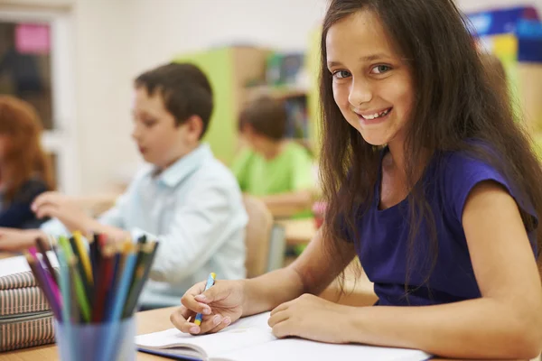 Little children in primary school — Stock Photo, Image