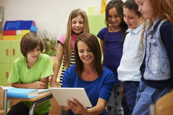 Little children in primary school — Stock Photo, Image